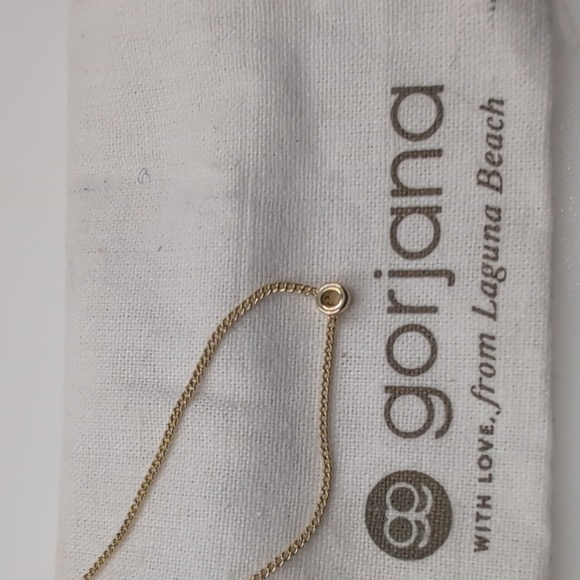 Gorjana Delicate Wilder Initial "O" Goldtone Necklace A9 - Picture 3 of 8